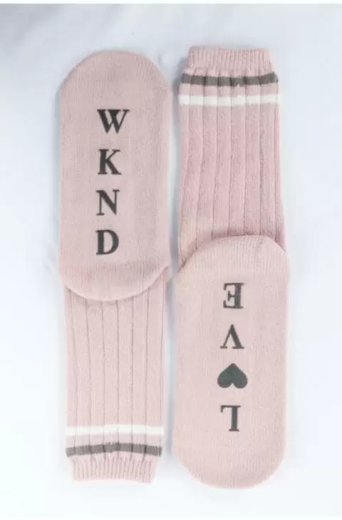 PJ Salvage Womens Weekend-Love Socks 