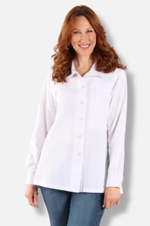 high collar women's dress shirts Women High Collar Dress Shirt