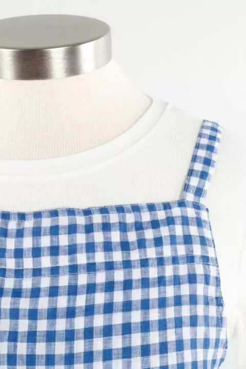 Gingham Jumper - Blue & White