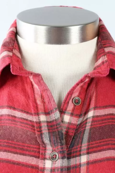 Red flannel jacket with elbow patches store