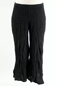 Ella Pant - Black Heavy Linen
