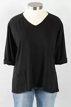 Side Zip Vest - Black