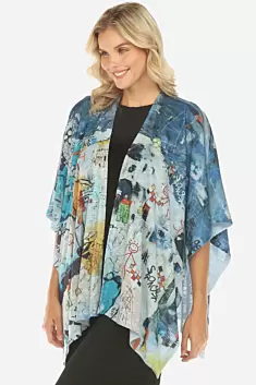 Mixed Tunic - Black & White Mixed Tunic - Black & White