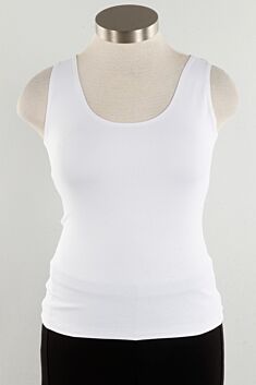 High/Scoop Tank - White