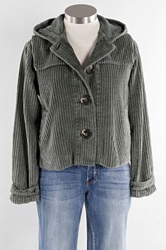 Button Jacket - Dusty Olive