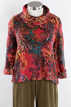 Boxy Cowl - Parisan Paisley