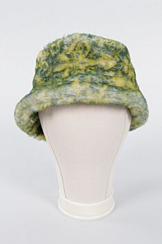 Lady Colbacco Hat - Green & Yellow