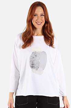 Tranquility Boxy Tee - White