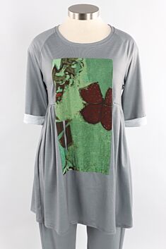 Gathered Tunic - Forest Pine