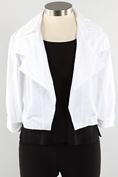 Triple Collar Jacket - White