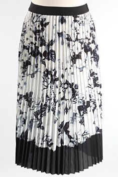 Pleated Skirt - Black & White