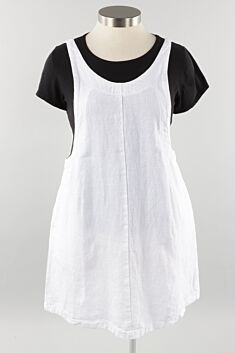 Dress Overalls - White Linen