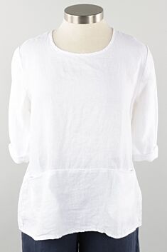 Pocket Pullover - White Linen