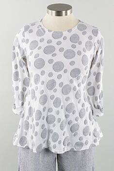 Fit & Flare - White Dot