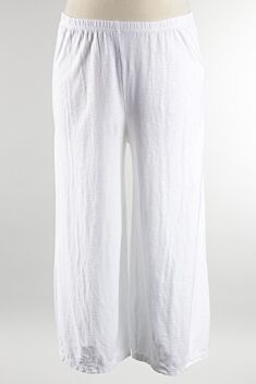 Darted Crop Pant - White