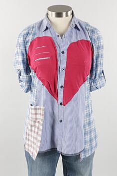 Heart Shirt - Shades of Blue #6