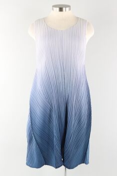 Short Estrella Dress - Marshmallow to Indigo