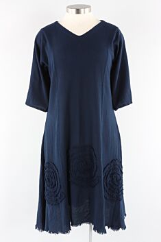 Short Swirl Dress - Sapphire