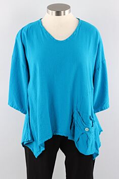 Pocket Top - Turquoise