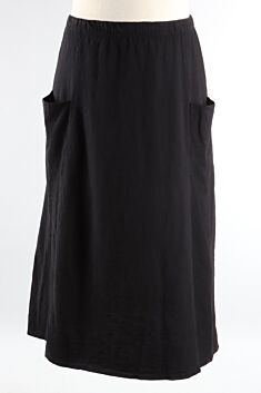 Pocket A Line Skirt - Black