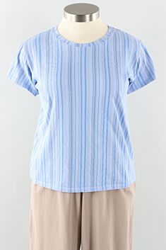 Short Sleeve Tee Plus - Serenity Stripe