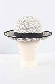 Darby Hat - Ivory & Black
