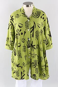 Leaf Long Sleeve Shirt - Kiwi
