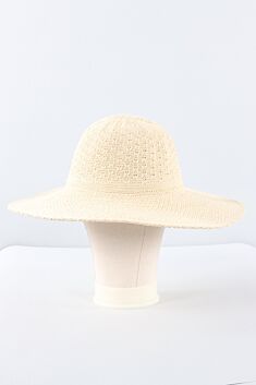 Perla Wide Brim Hat - Natural