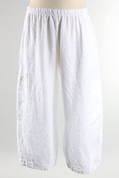 Pasha Pant - White Finestra Linen