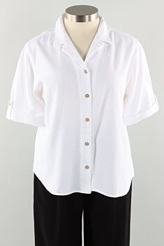 Tab Shirt Plus - White