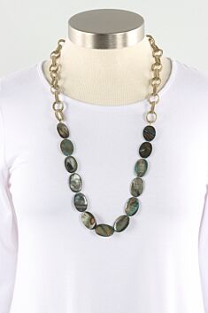 Triple Loop Necklace - Bronze