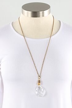 Vintage Chandelier Necklace - Crystal