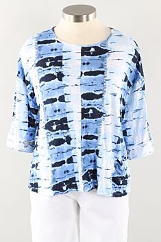 Easy Pullover - Navy Print