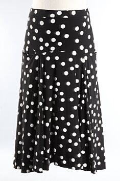 Payton Skirt - Black Minidots
