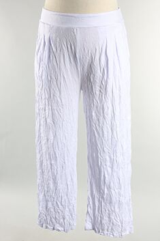 Crinkle Pant Plus - White