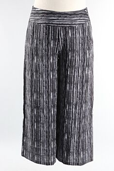Crop Pant - Black Stripe