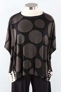 Oversized Combo Top - Brown