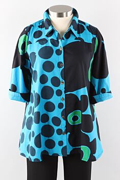 Anywhere Blouse - Turquoise