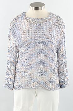 Bell Sleeve Crochet Sweater - Lotus