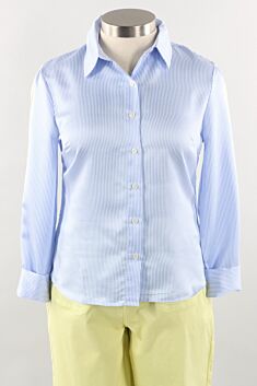 Stripe Poplin Shirt - Sky