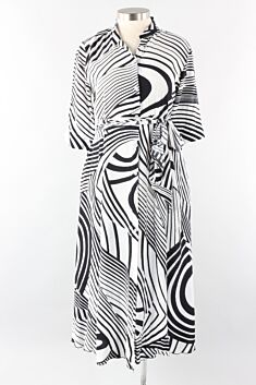 Zuza Dress - Black & White