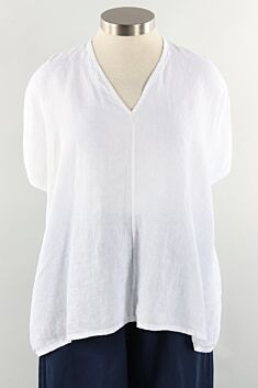 Baxter Shirt - White Light Linen