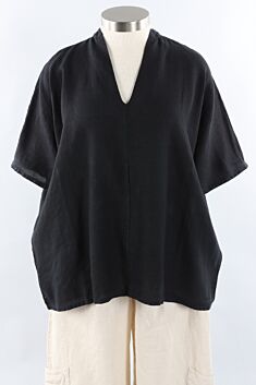 Taytum Shirt - Black Light Linen