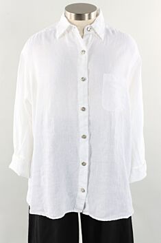 Boyce Shirt - White Light Linen