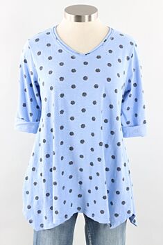 A-Line Tunic Plus - Serenity Squiggle Dot