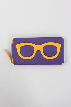 Eyeglass Case - Purple & Gold