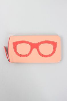 Eyeglass Case - Peach & Coral