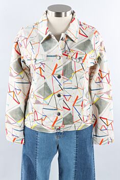 Printed Jacket - Multi Lines