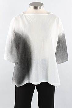 Art Print Pullover - White Combo