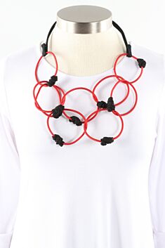 Ringo Necklace - Red & Black